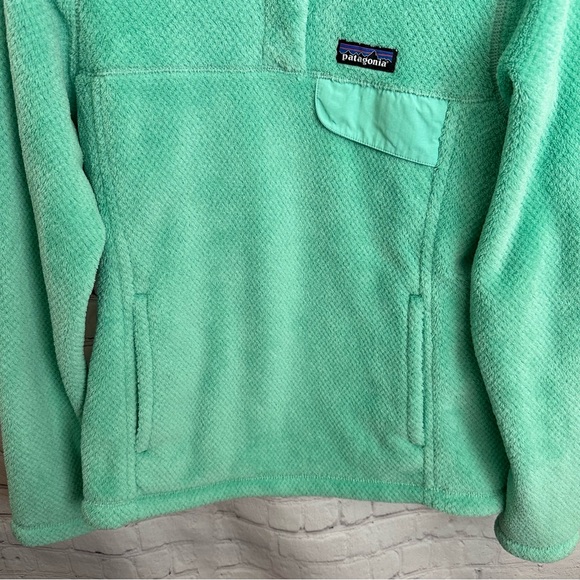 Patagonia Women Size S Re-Tool Snap-T Fleece Pullover Jacket Teal - Picture 4 of 7